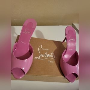 Christian louboutin Patent Leather Mules